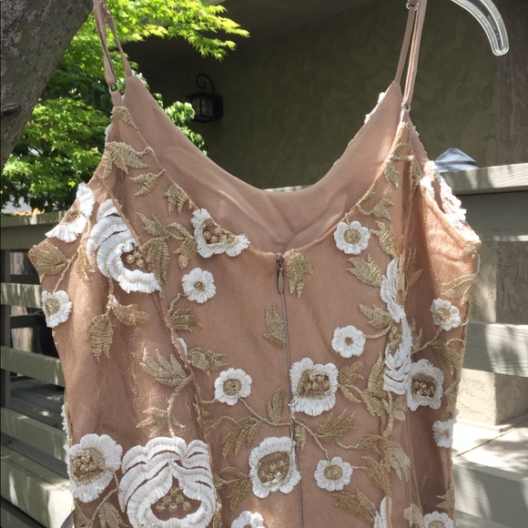 Embroidered Fit & Flare Slip Dress - Picture 3 of 5